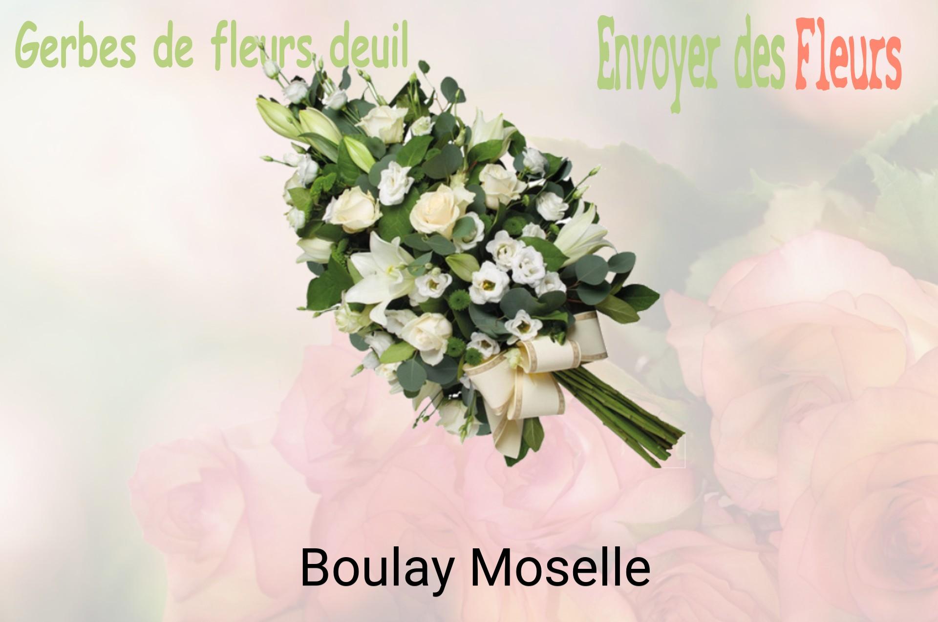 Gerbe de fleurs de deuil livrée à Boulay-Moselle